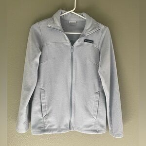 Columbia Women's Light Powder Blue Fleece Full Zip Jacket Size XS